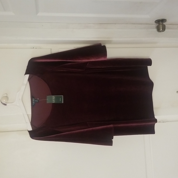 Lauren Ralph Lauren Tops Lauren Ralph Lauren Velvet Top Nwt Poshmark